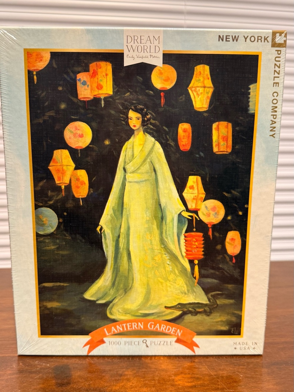 NWOT New York Puzzle Company - Dream World Lantern Garden 1000 Piece Jigsaw